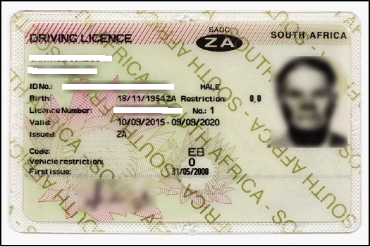 South African Drivers License